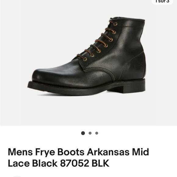 🇺🇸 High quality Frye Arkansas leather boots. - Picture 2 of 8